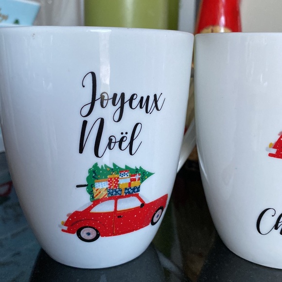 Set of 4 porcelain coffee mugs - Picture 3 of 10